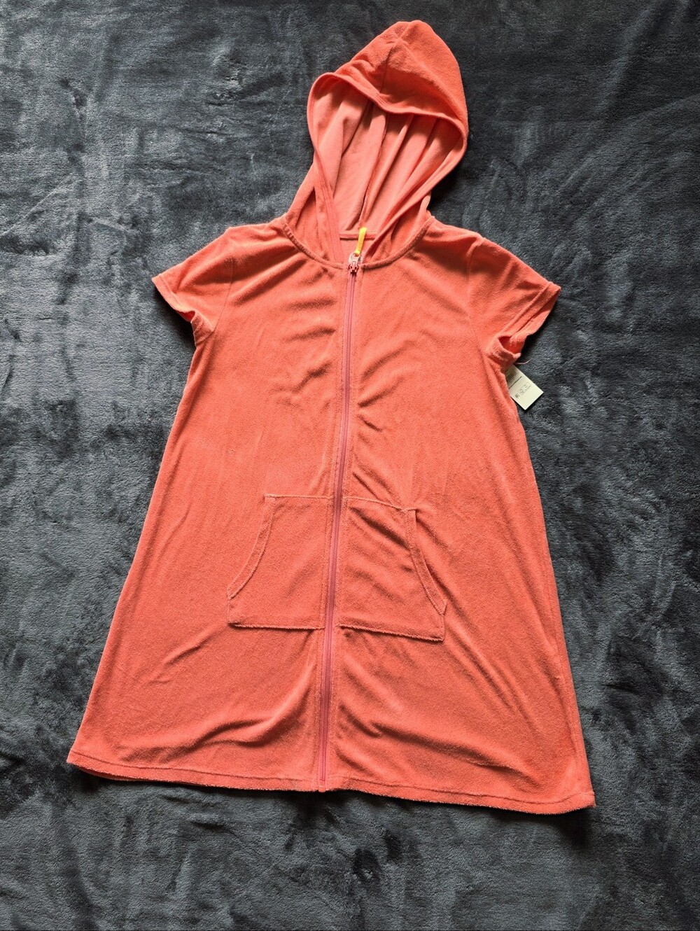 Wonder Nation Girl's Terry Cover Up beach pool zip closure robe size XL, UPF 50+ - Picture 3 of 10